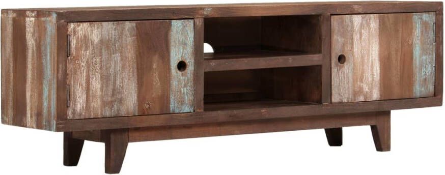 VidaXL Tv-meubel vintage stijl 118x30x40 cm massief acaciahout
