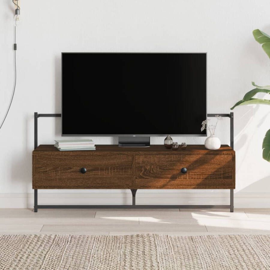 VidaXL Tv-meubel wandgemonteerd 100 5x30x51 cm hout bruin eikenkleur