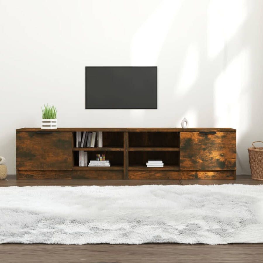 VidaXL Tv-meubelen 2 st 80x35x36 5 cm bewerkt hout gerookt eikenkleur
