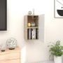 VidaXL Tv-wandmeubelen 2 st 30 5x30x30 cm wit en sonoma eikenkleurig - Thumbnail 1