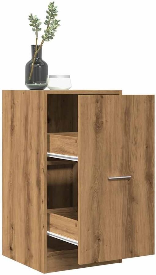 VidaXL Apothekerskast 40x41x77 5 cm bewerkt hout artisanaal eikenkleur