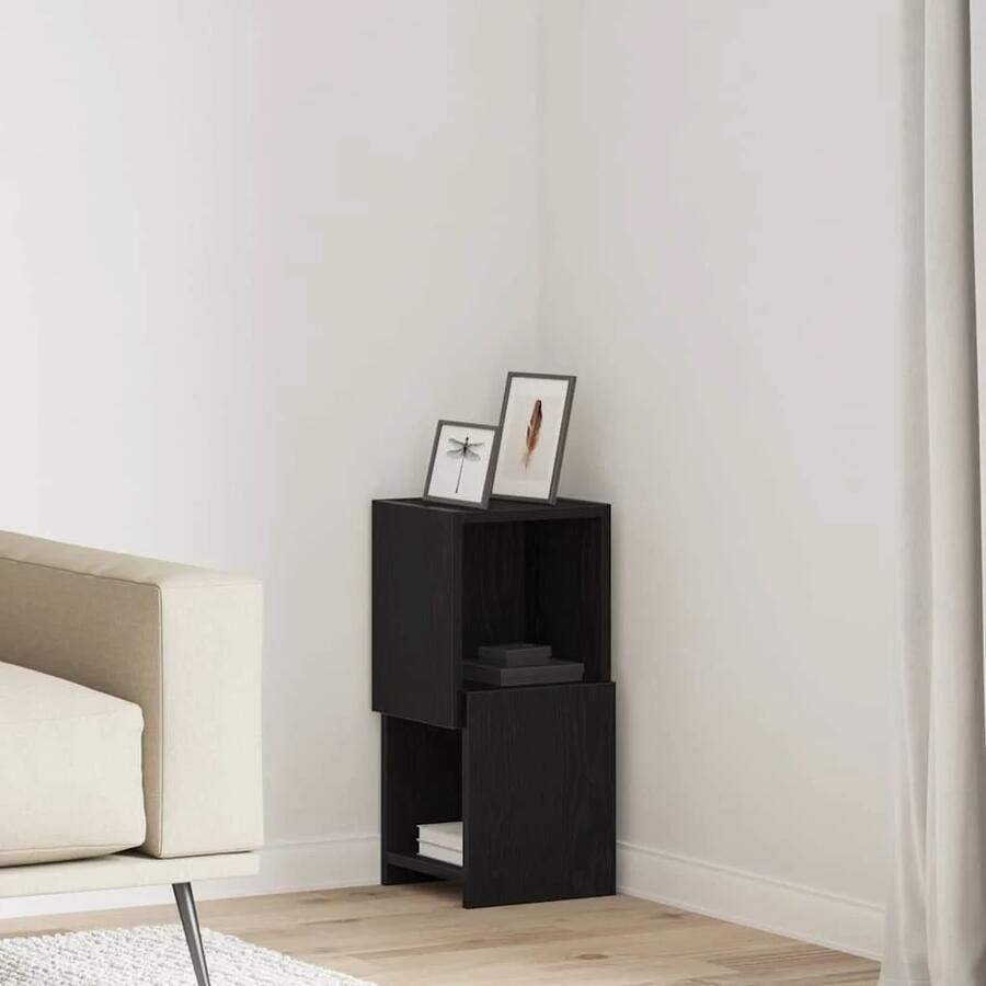 VidaXL Hoekkast Wit 25 5x25x55cm Bewerkt hout