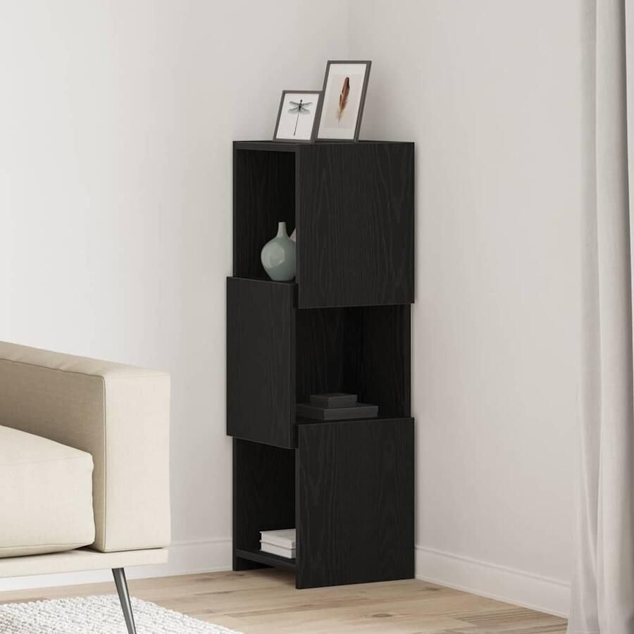 VidaXL Hoekkast Wit 30 5x30x95cm Bewerkt hout