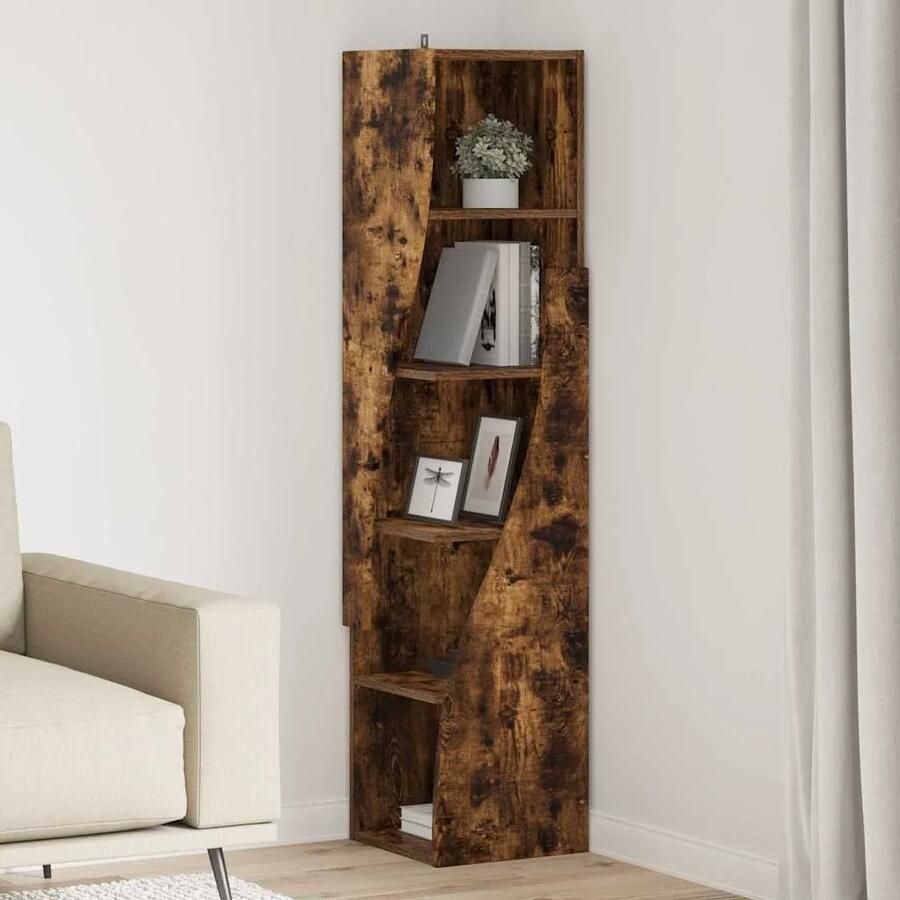 VidaXL Hoekkast Wit 32x32x140cm Bewerkt hout