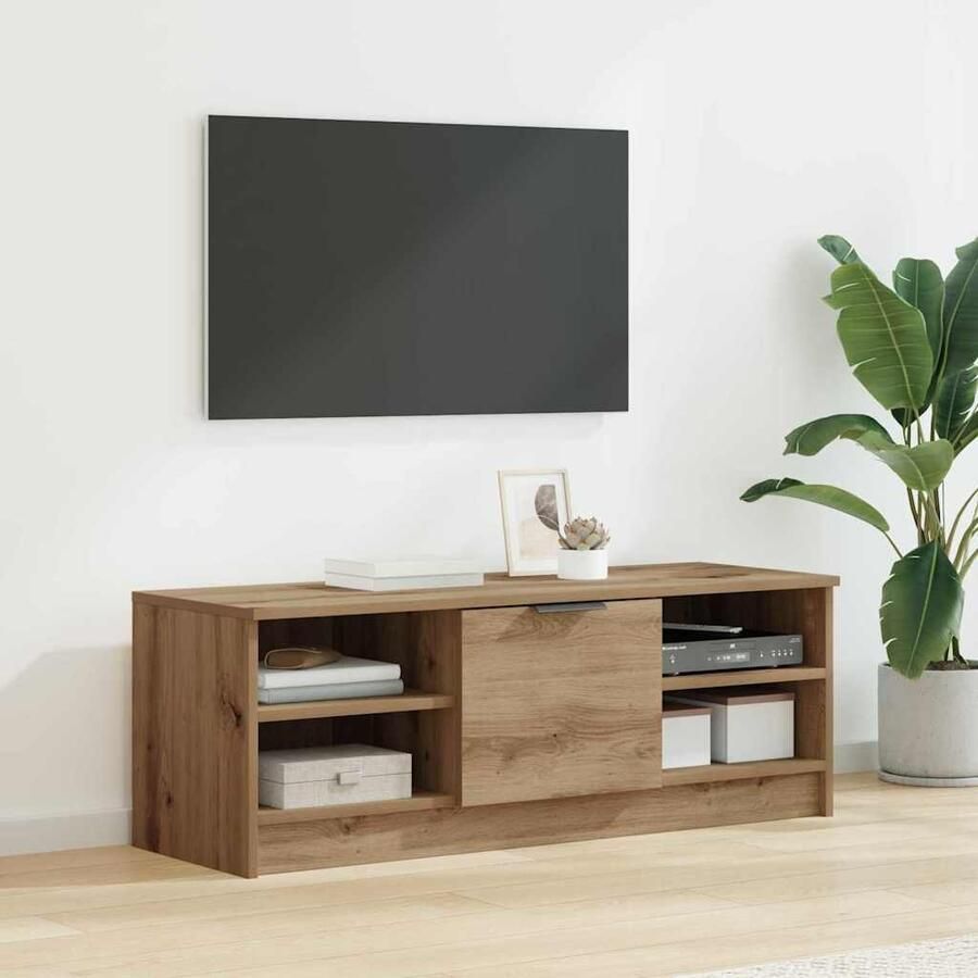 VidaXL TV-kast Artisan Eiken 102 x 35 x 36 5 cm Bewerkt hout