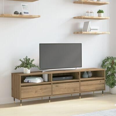VidaXL TV-kast artisanaal eikenkleurig 150 x 30 x 44.5 cm Bewerkt hout