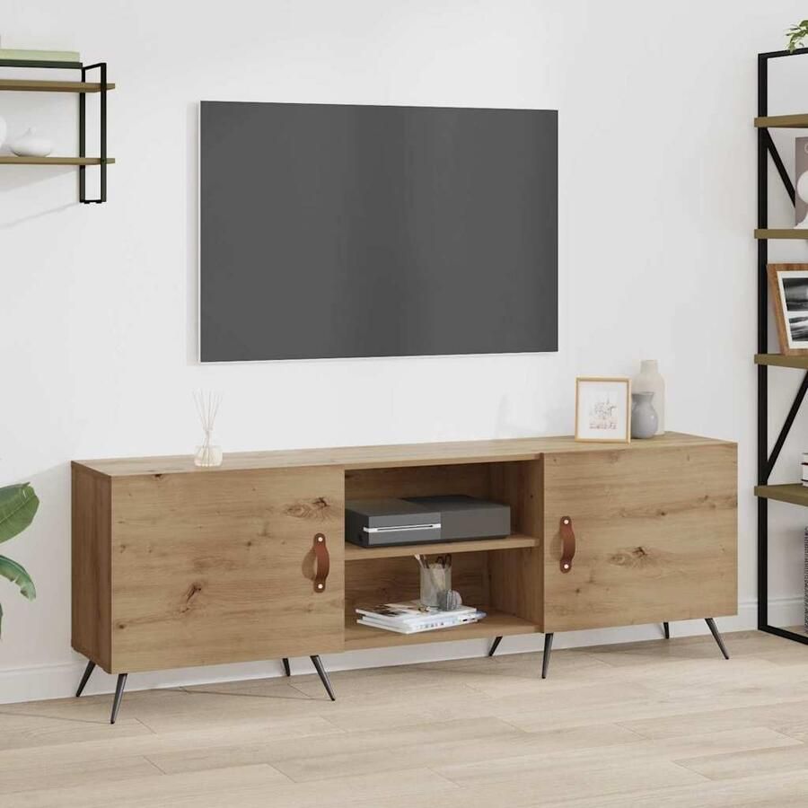 VidaXL TV-kast artisanaal eikenkleurig 150 x 30 x 50 cm Bewerkt hout