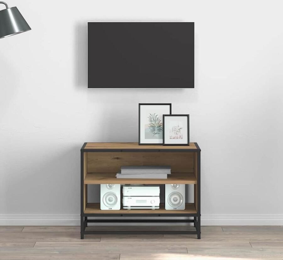 VidaXL TV Eenheden Artisan Eiken 61 x 40 x 46 cm Bewerkt hout