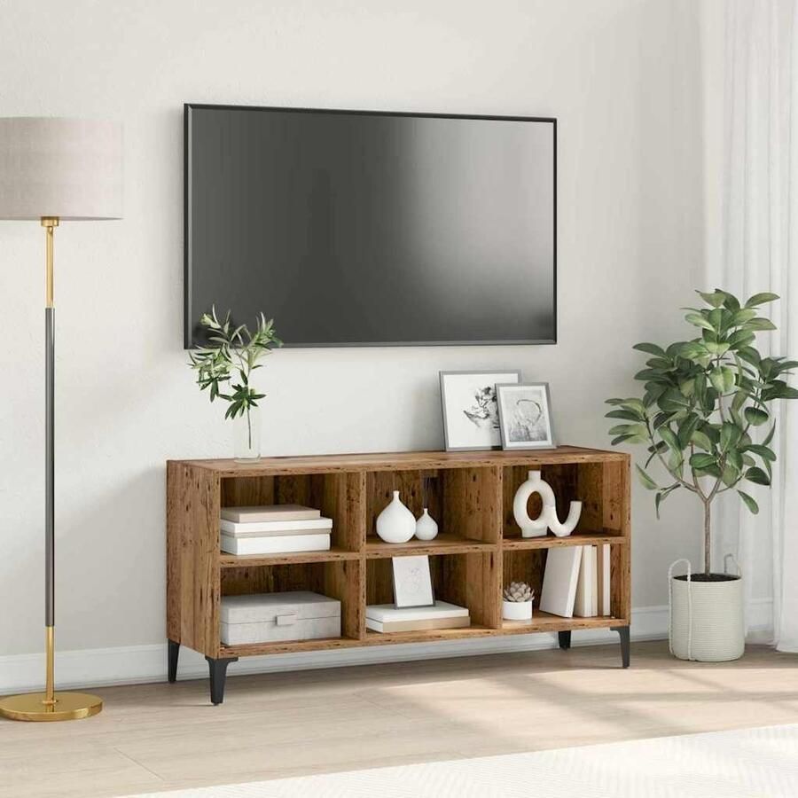 VidaXL Tv-meubelset Bruin 69 5 x 30 x 50 cm Bewerkt hout
