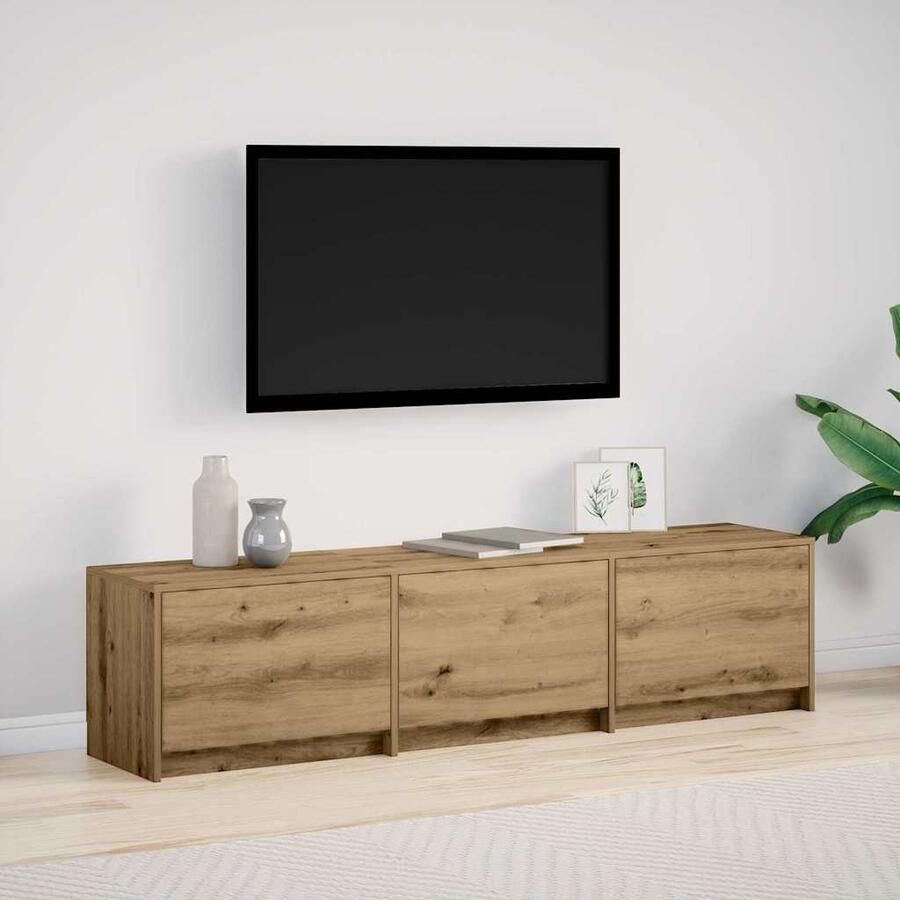 VidaXL TV-kast met lade Artisan Eiken 162 5 x 34 x 40 cm Bewerkt hout