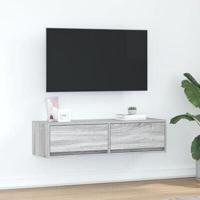 VidaXL TV-kast met lade Grijs sonoma 100 x 31 x 25 5 cm Bewerkt hout