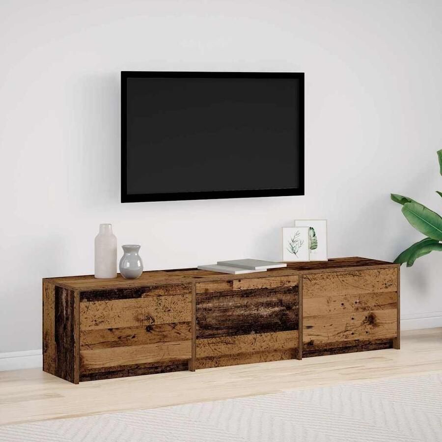 VidaXL TV-kast met lade Oud hout 162 5 x 34 x 40 cm Bewerkt hout