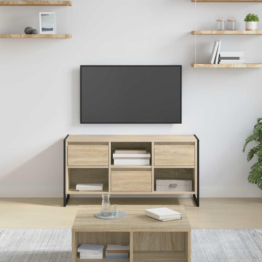 VidaXL TV-kast met lade Sonoma 100 x 36 x 49 5 cm Bewerkt hout
