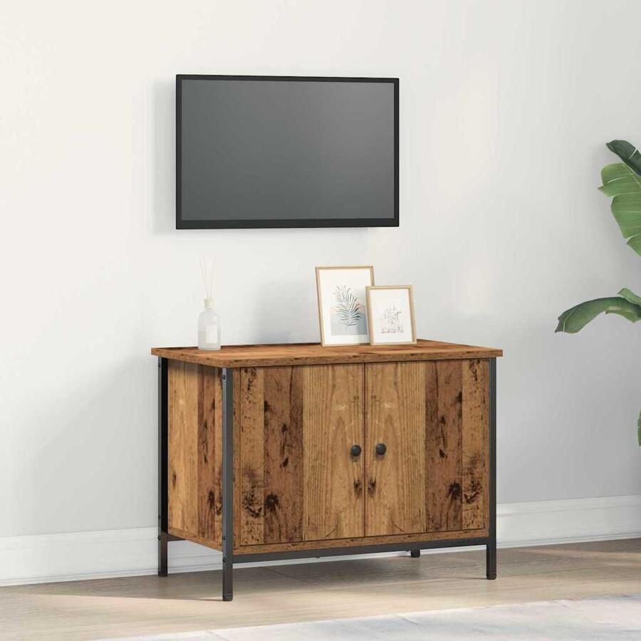 VidaXL TV-kast Oud Hout 60 x 35 x 45 cm Bewerkt hout