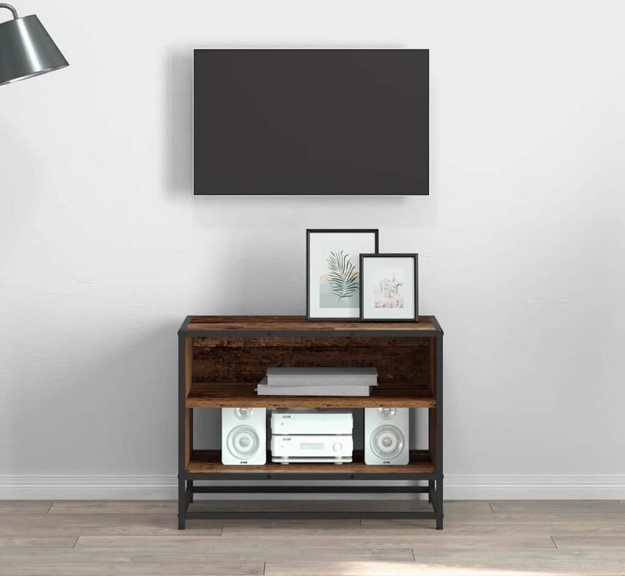 VidaXL TV Eenheden Oud Hout 61 x 40 x 46 cm Bewerkt hout