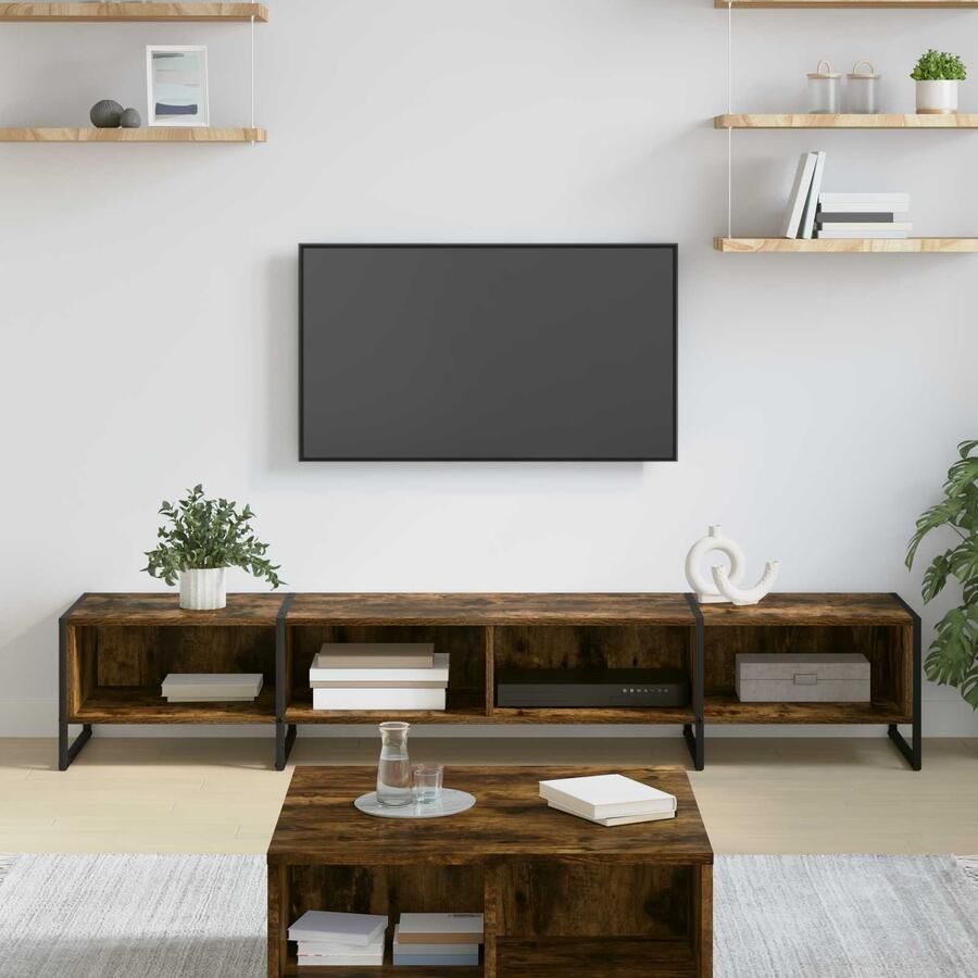 VidaXL TV-kast Rook Eik 170 5 x 36 x 30 5 cm Bewerkt hout