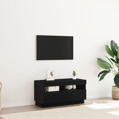 VidaXL TV-kast Zwart 80 x 35 x 40 cm Bewerkt hout