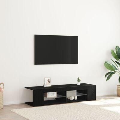 VidaXL TV-kast Zwart 135 x 39 x 30 cm Bewerkt hout