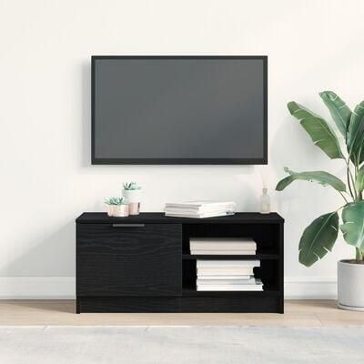 VidaXL TV-kast Zwart 80 x 35 x 36.5 cm Bewerkt hout