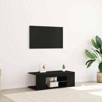VidaXL TV-kast Zwart 90 x 39 x 30 cm Bewerkt hout