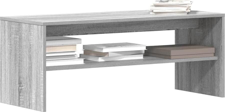 VidaXL Tv-meubel 100x40x40 cm bewerkt hout grijs sonoma eikenkleurig