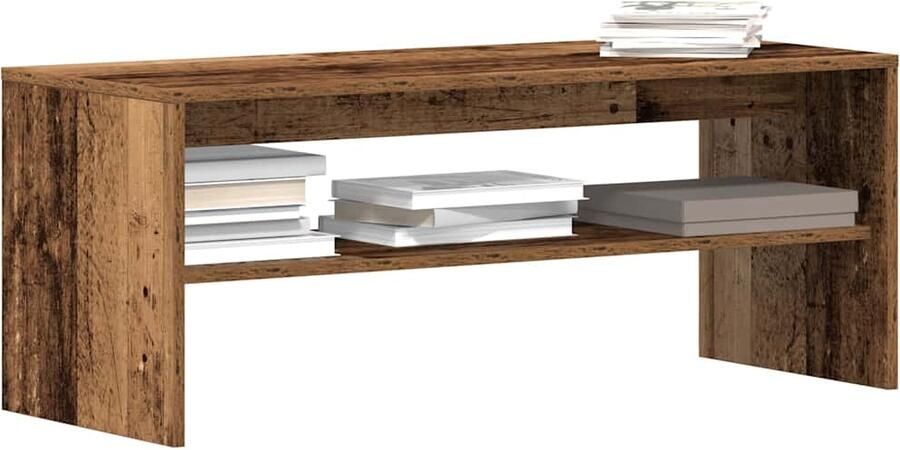VidaXL Tv-meubel 100x40x40 cm bewerkt hout oud houtkleurig