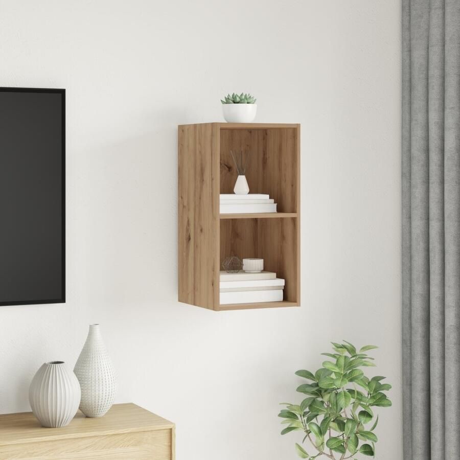 VidaXL Tv-meubelset Artisan Eiken 37 x 37 x 72 cm Bewerkt hout