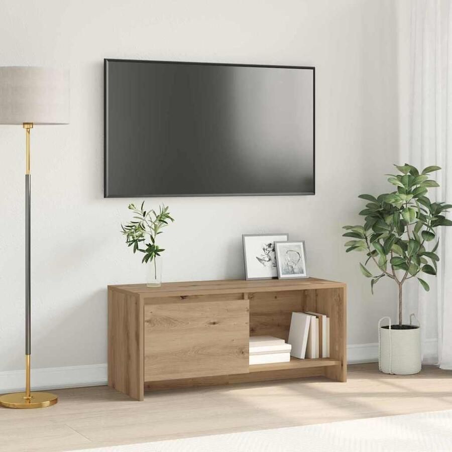 VidaXL Tv-meubelset Artisan Eiken 90 x 35 x 40 cm Bewerkt hout