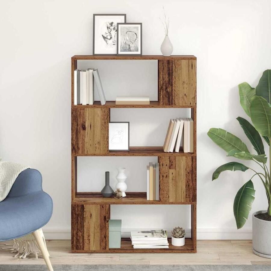 VidaXL Tv-meubelset Wandgemonteerd Bruin 80 x 24 x 125 cm Bewerkt hout