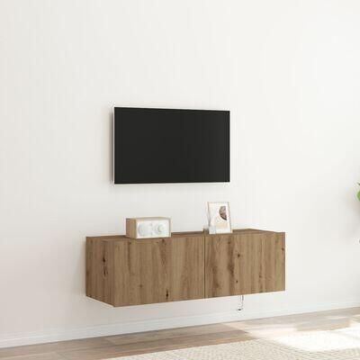 VidaXL TV Wandkast artisanaal eikenkleurig 100 x 35 x 31 cm