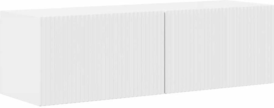 VidaXL TV Wandkast Glanzend Wit 60 x 31 x 29.5 cm Bewerkt hout