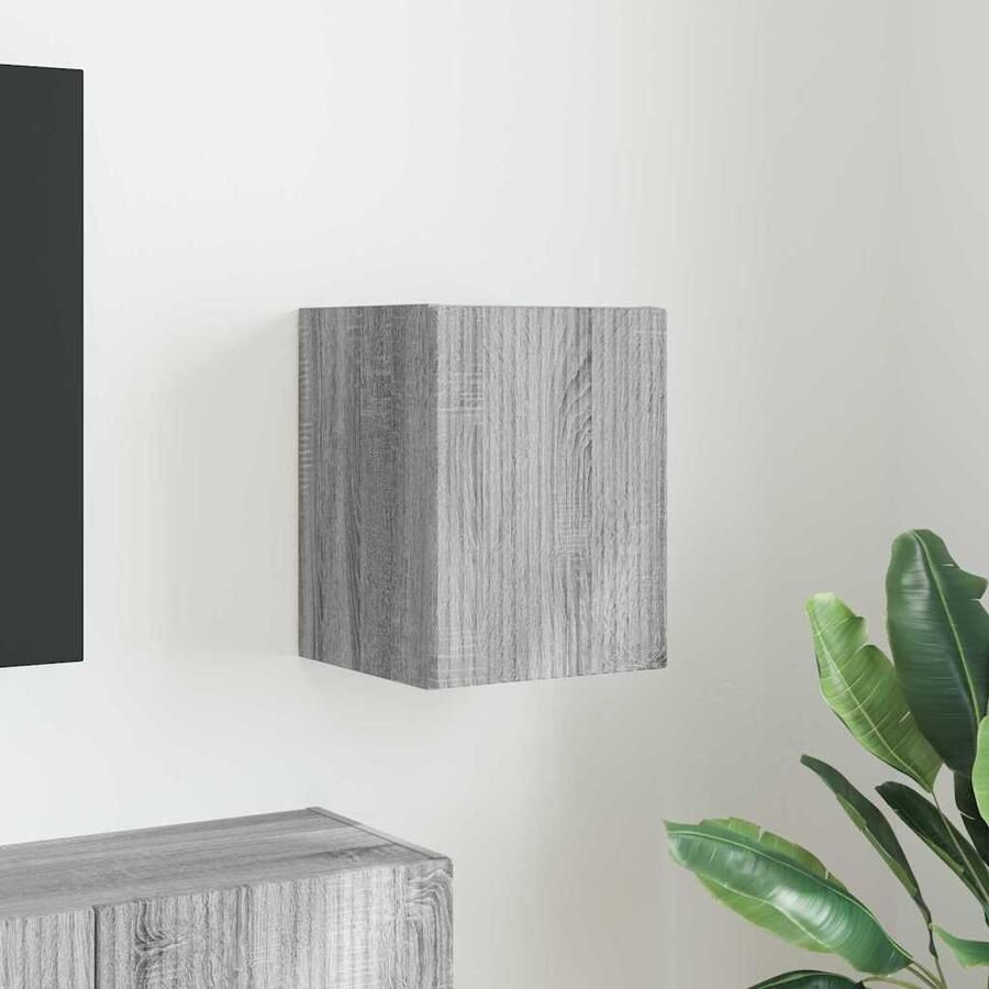 VidaXL TV Wandkast Grijs Sonoma 30 x 31 x 40 cm Bewerkt hout