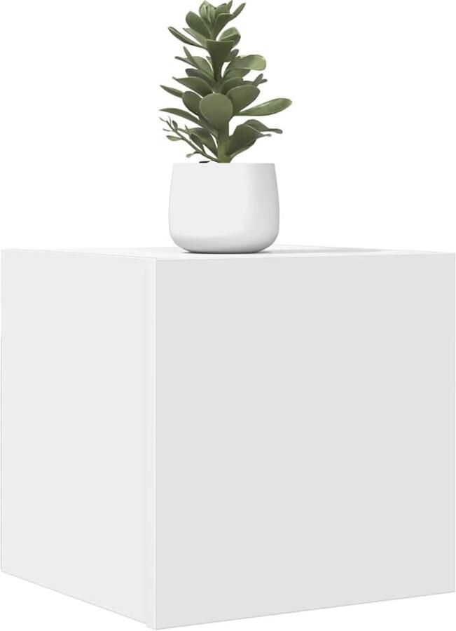 VidaXL Tv-wandmeubelen 2 st 30 5x30x30 cm wit