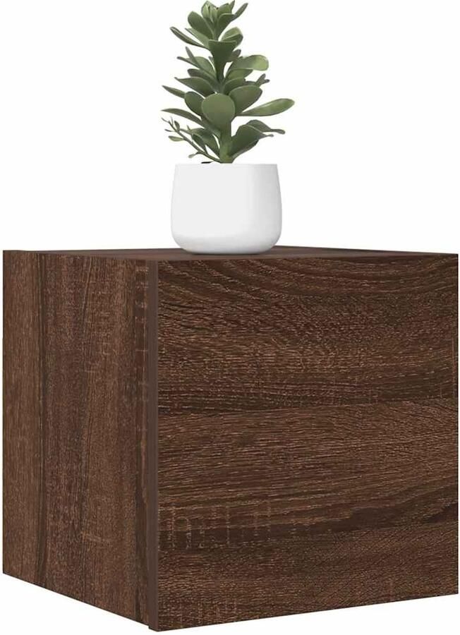 VidaXL Tv-wandmeubelen 2 st 30 5x30x30 cm bruineikenkleurig