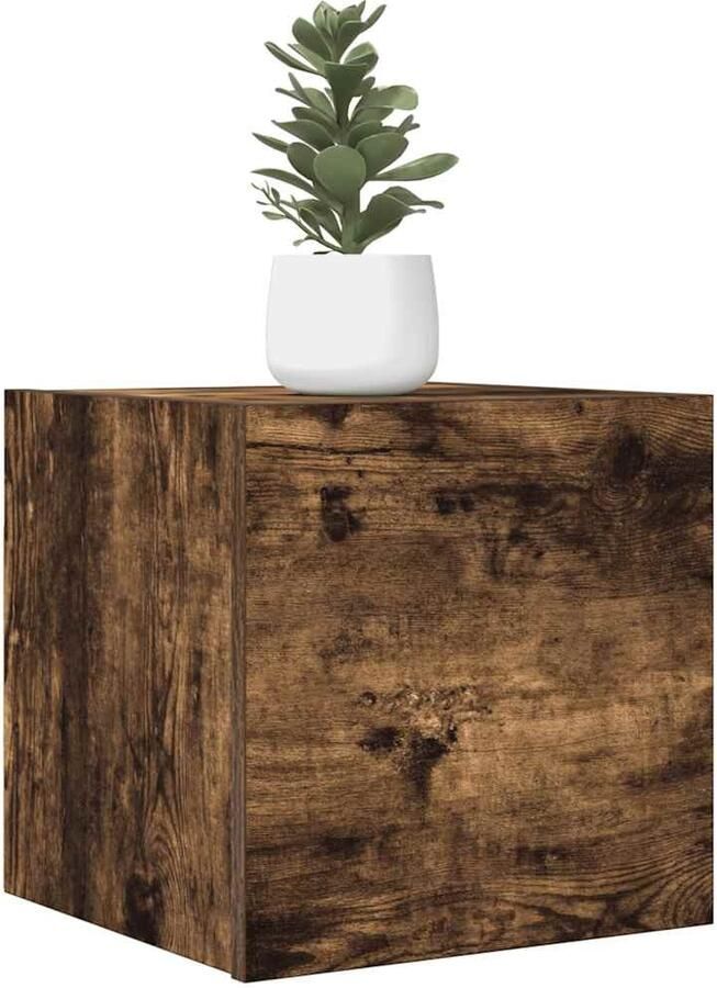 VidaXL Tv-wandmeubelen 4 st 30 5x30x30 cm gerookt eikenkleurig