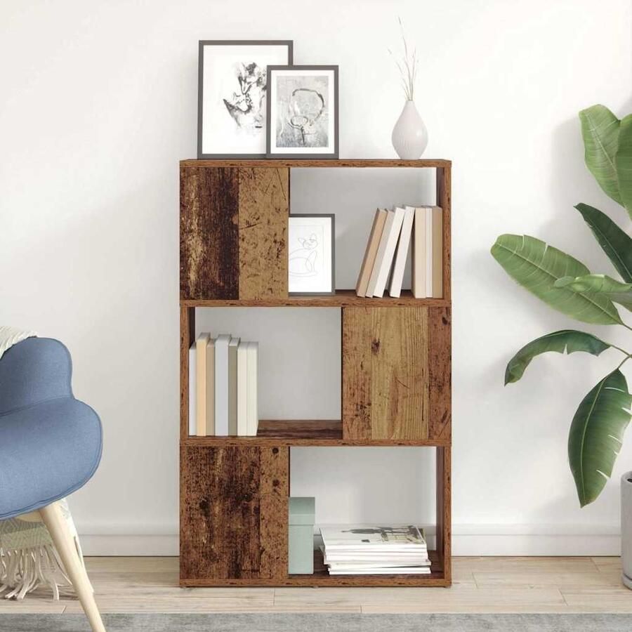 VidaXL Tv-meubelset Bruin 60 x 24 x 94 5 cm Bewerkt hout