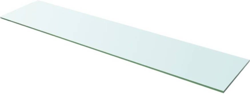 VidaXL Wandschap transparant 110x25 cm glas