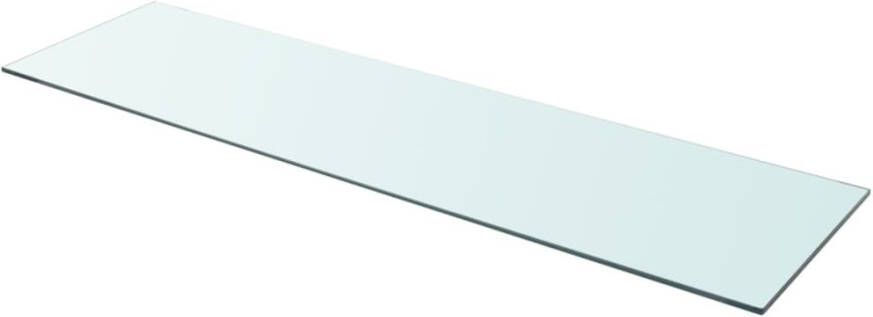 VidaXL Wandschap transparant 110x30 cm glas