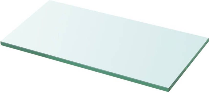 vidaXL Wandschap transparant 30x12 cm glas