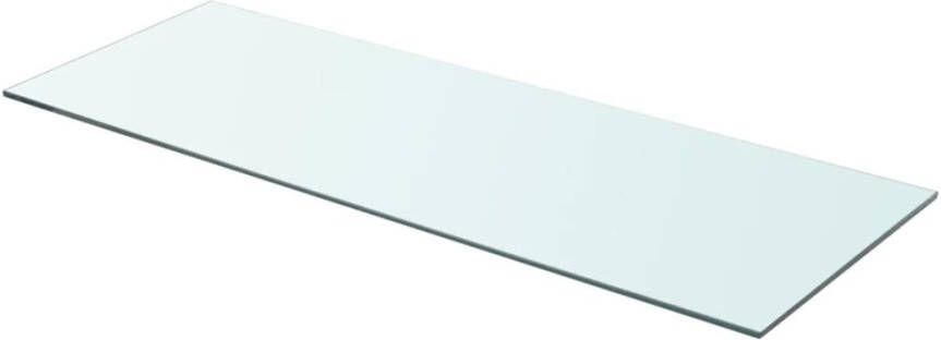 vidaXL Wandschap transparant 80x30 cm glas