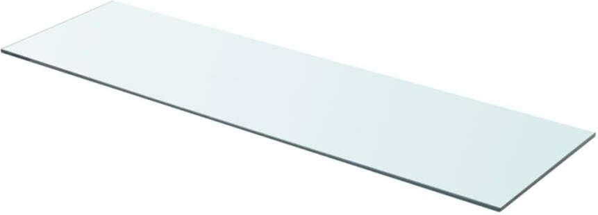 VidaXL Wandschap transparant 90x25 cm glas