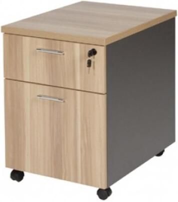 Schaffenburg ZENO ladeblok 2 laden 44x60x55cm licht noten antraciet