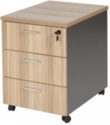 Schaffenburg ZENO ladeblok 3 laden 44x60x55cm licht noten antraciet