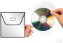 Djois Cd dvd hoes 127x127mm met klep zelfklevend transparant 10 stuks - Thumbnail 2