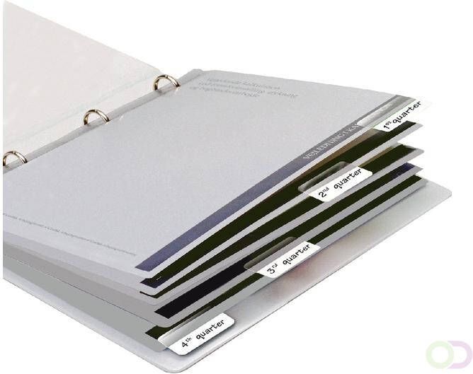 3L Indextabs 10513 12x40mm zelfklevend wit