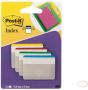 Post-it Indextabs 3M Post it 686 38x50.8mm strong recht assorti - Thumbnail 1