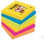 3M Post-it Memoblok 3M Post it 654 SSRO Super Sticky 76x76mm Rio - Thumbnail 2