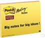 3M Post-it Memoblok 3M Post it 6845 SSP Super Sticky 150x200mm assorti - Thumbnail 1