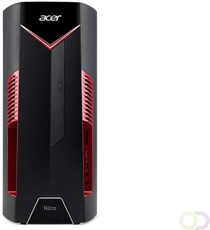 Acer NITRO 50 N50-600 9100 Intel? 8ste generatie Core? i5-8400 8 GB DDR4-SDRAM 1128 GB HDD+SSD Zwart Rood PC