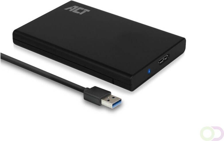 ACT AC1215 behuizing voor opslagstations HDD- SSD-behuizing Zwart 2.5" (AC1215)